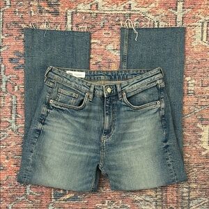 ZARA Cropped Flare Jeans, size 10